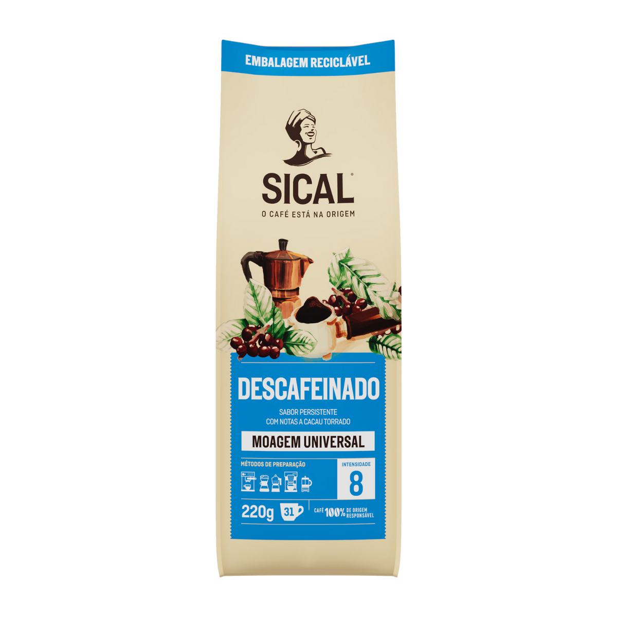 Sical Decaffeinated Ground Portuguese Espresso – Portugalia