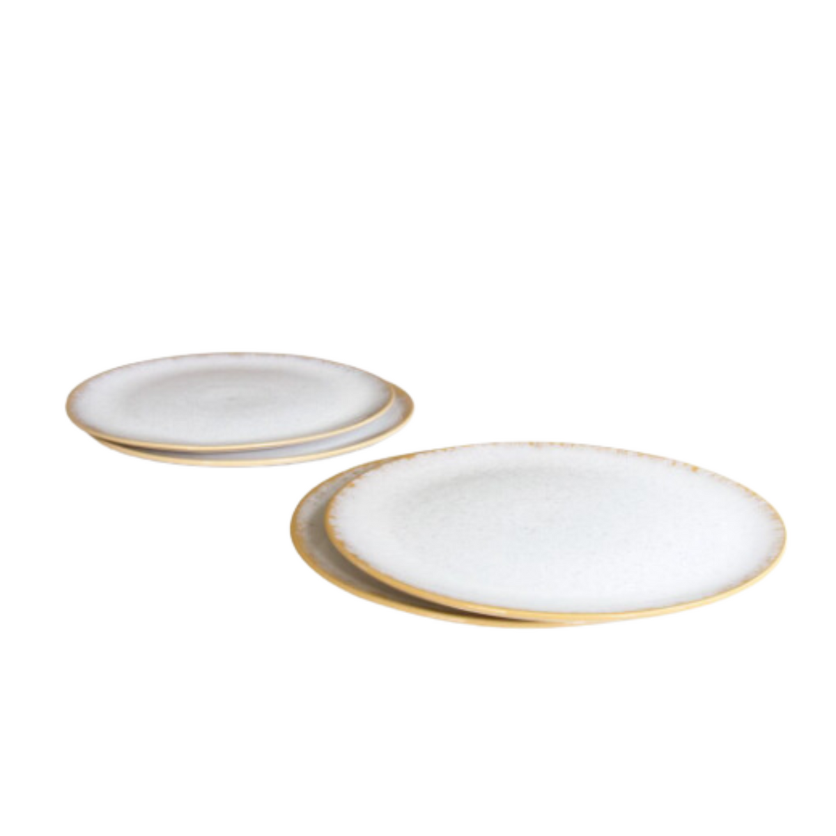 Terrafina White Amazonia Dinner Plate Set of 4 Portugalia Marketplace