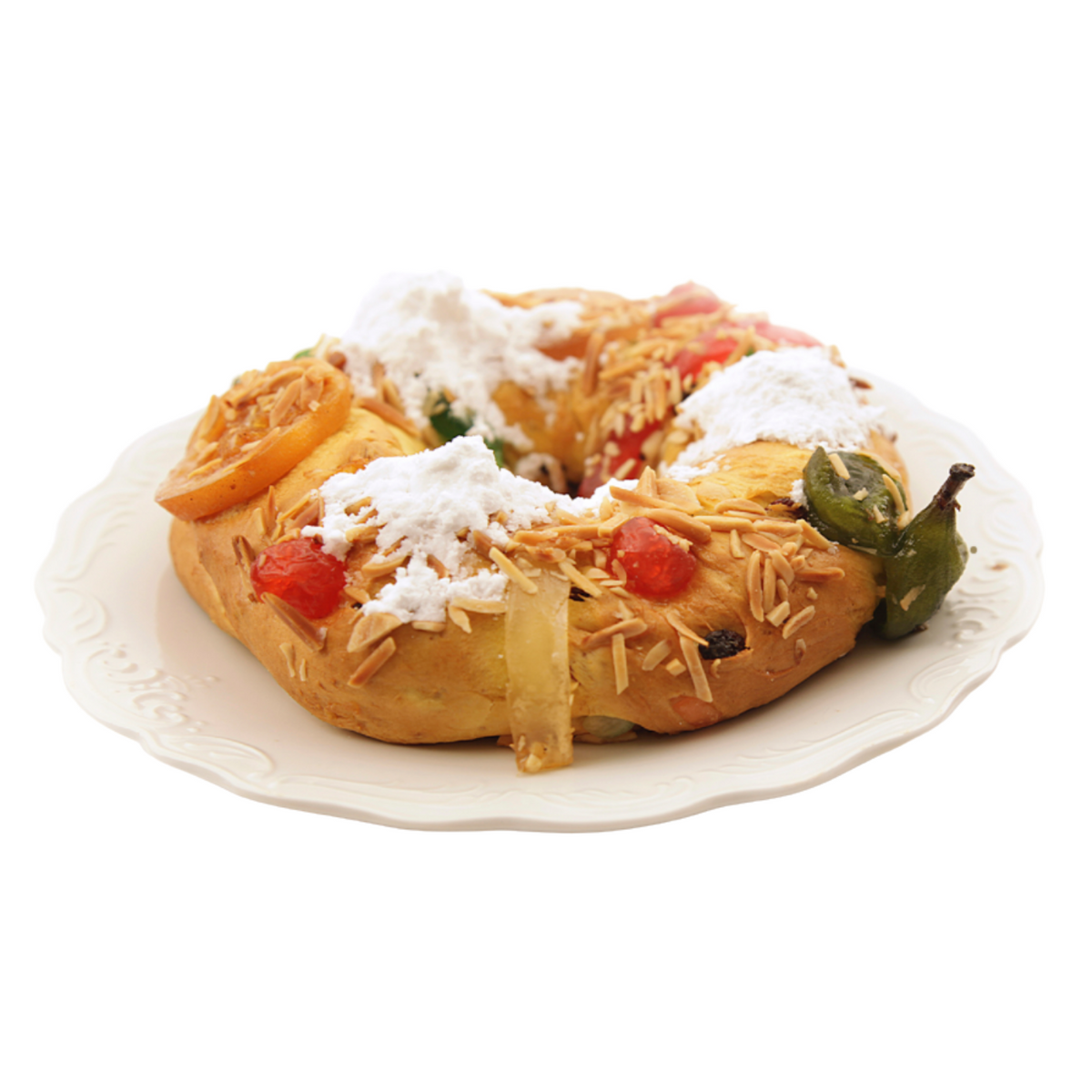 Bolo rei or king cake, a traditional cake that is eaten for