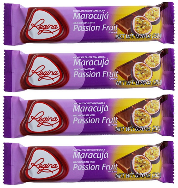 Regina Passion Fruit Flavored Milk Chocolate - 4 Pack