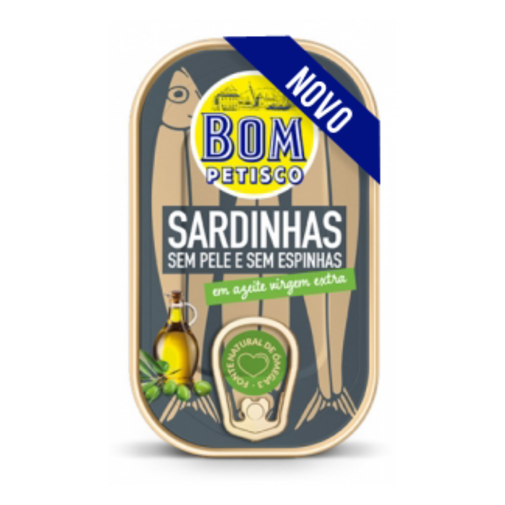 Bom Petisco Skinless and Boneless Sardines in Extra Virgin Olive Oil