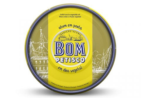 Bom Petisco Solid Tuna in Vegetable Oil - 385g