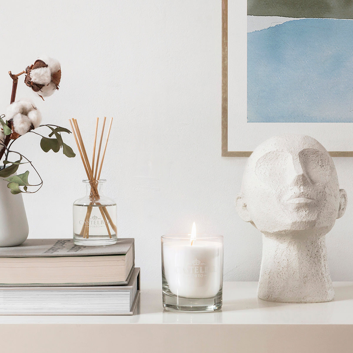 Castelbel Cotton Flower Aromatic Candle