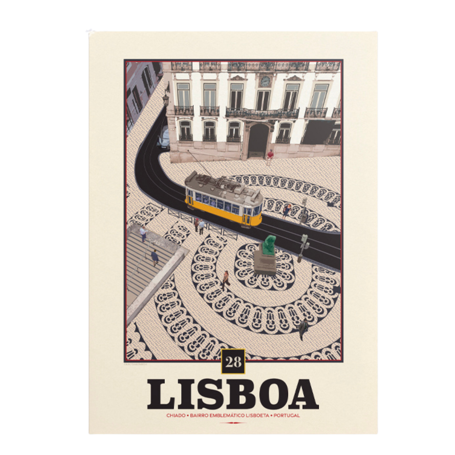 Objecto Anonimo Portugal Poster - Lisboa (Chiado)