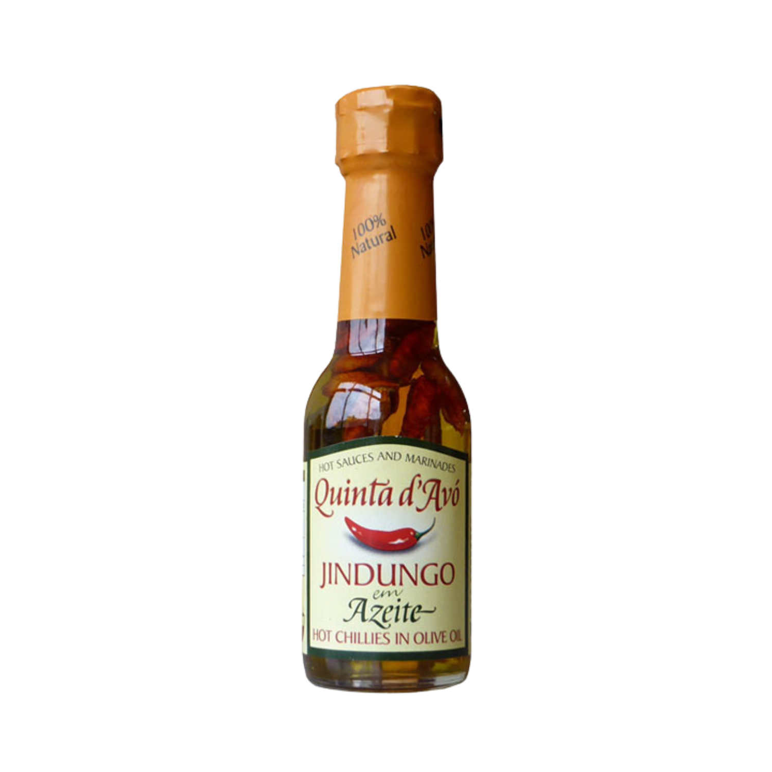 Bottle of Quinta d'Avó Jindungo Azeite on a white background