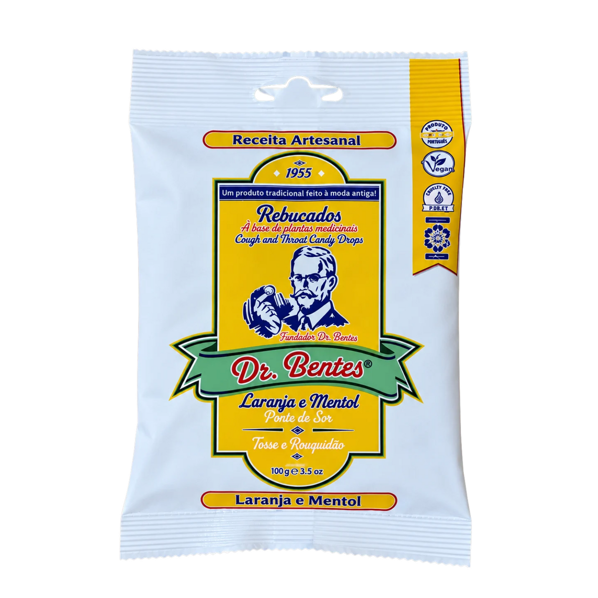 Dr. Bentes Portuguese Cough Drops - Orange and Menthol