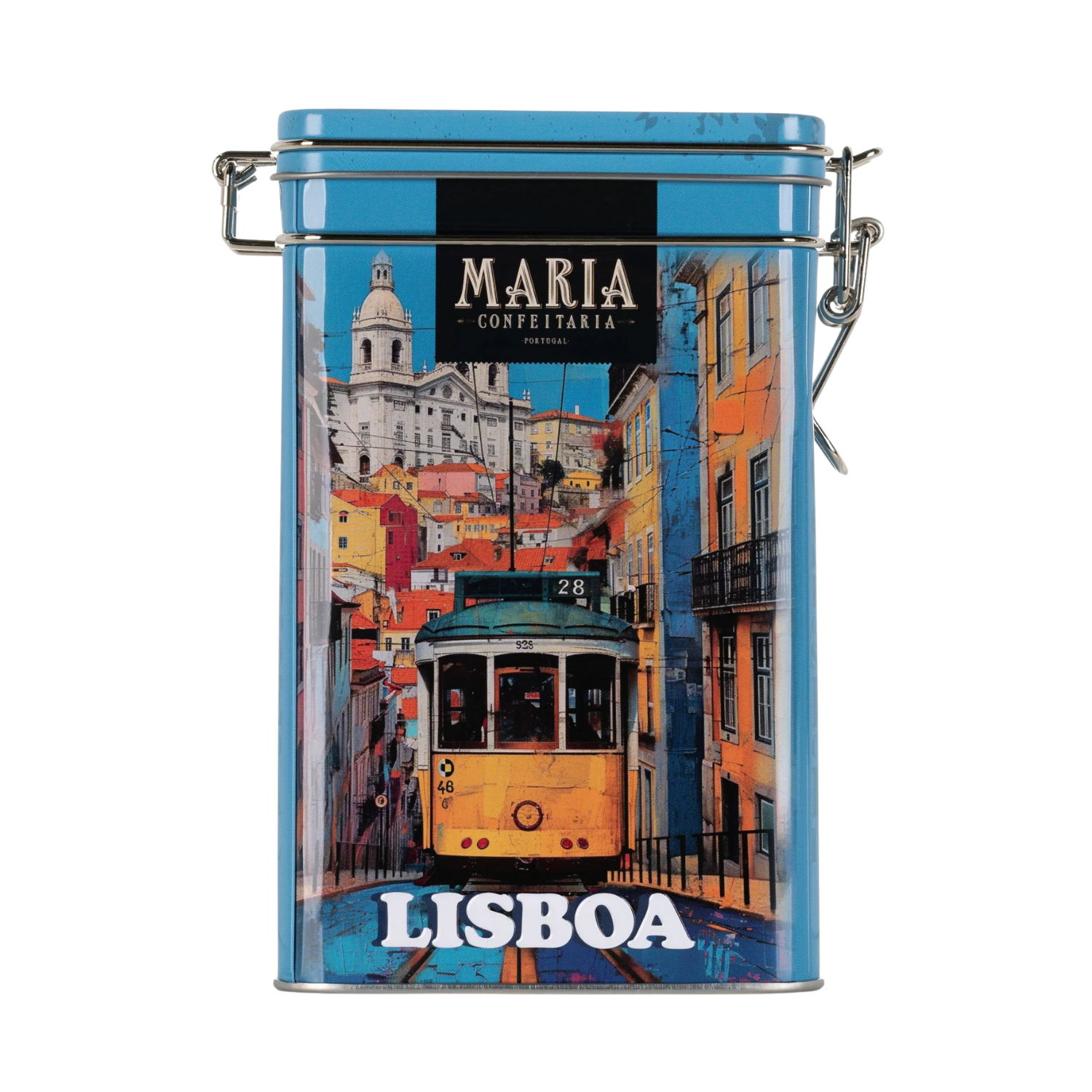 Maria Confeitaria Tin of Apple and Cinnamon Cookies - Lisbon Tin