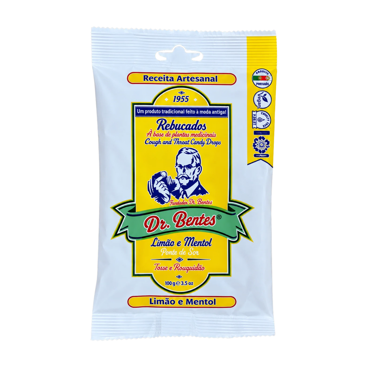 Dr. Bentes Portuguese Cough Drops - Lemon and Menthol