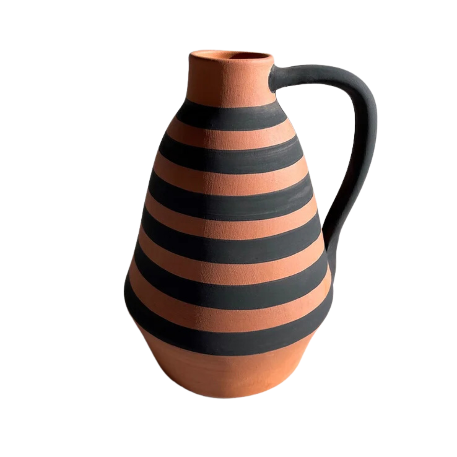Casa Cubista Horizontal Stripes with Handle Vessel