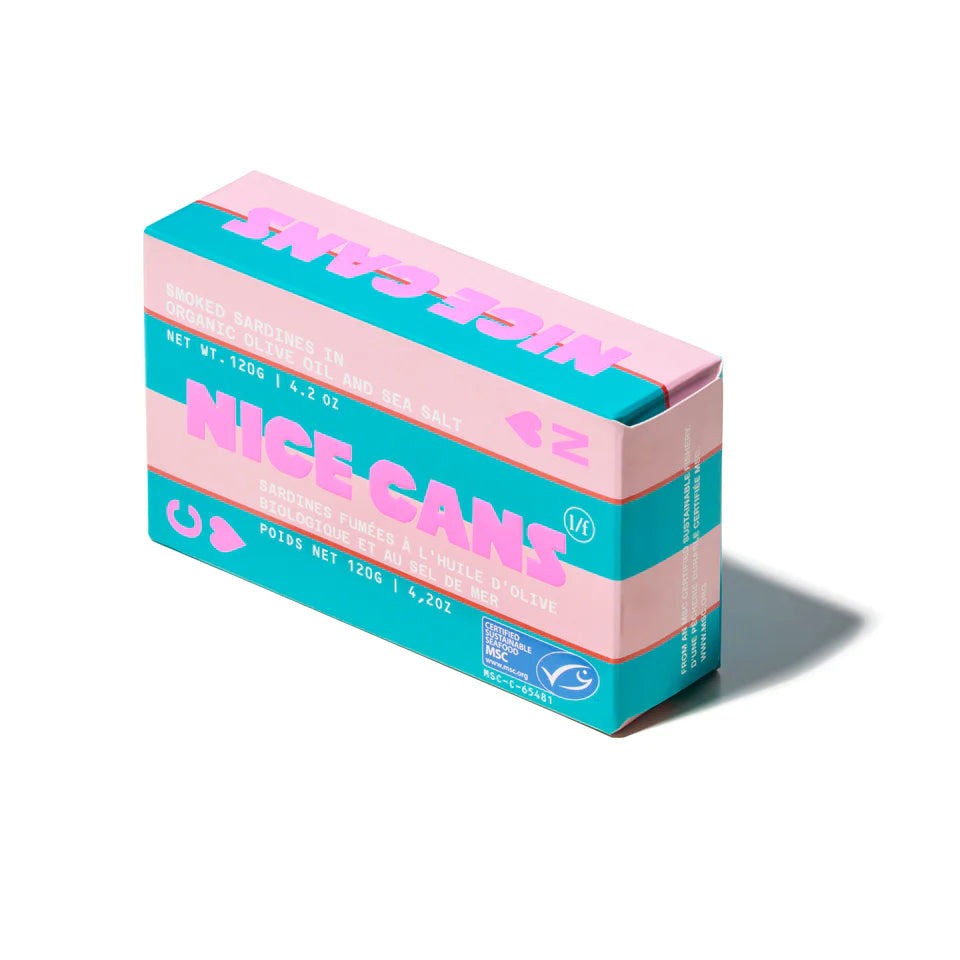 Nice Cans Smoked Sardines in Organic Olive Oil and Sea Salt