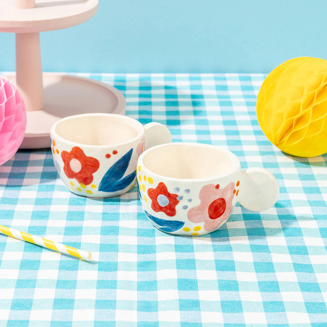 Ana Seixas Floral Ceramic Cup