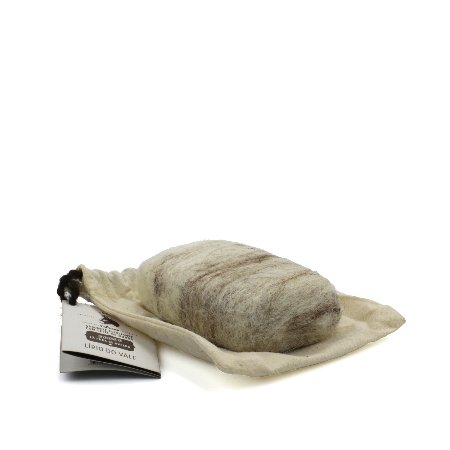 Tomelo Lilly of Valley Exfoliating Soap Wrapped in Wool