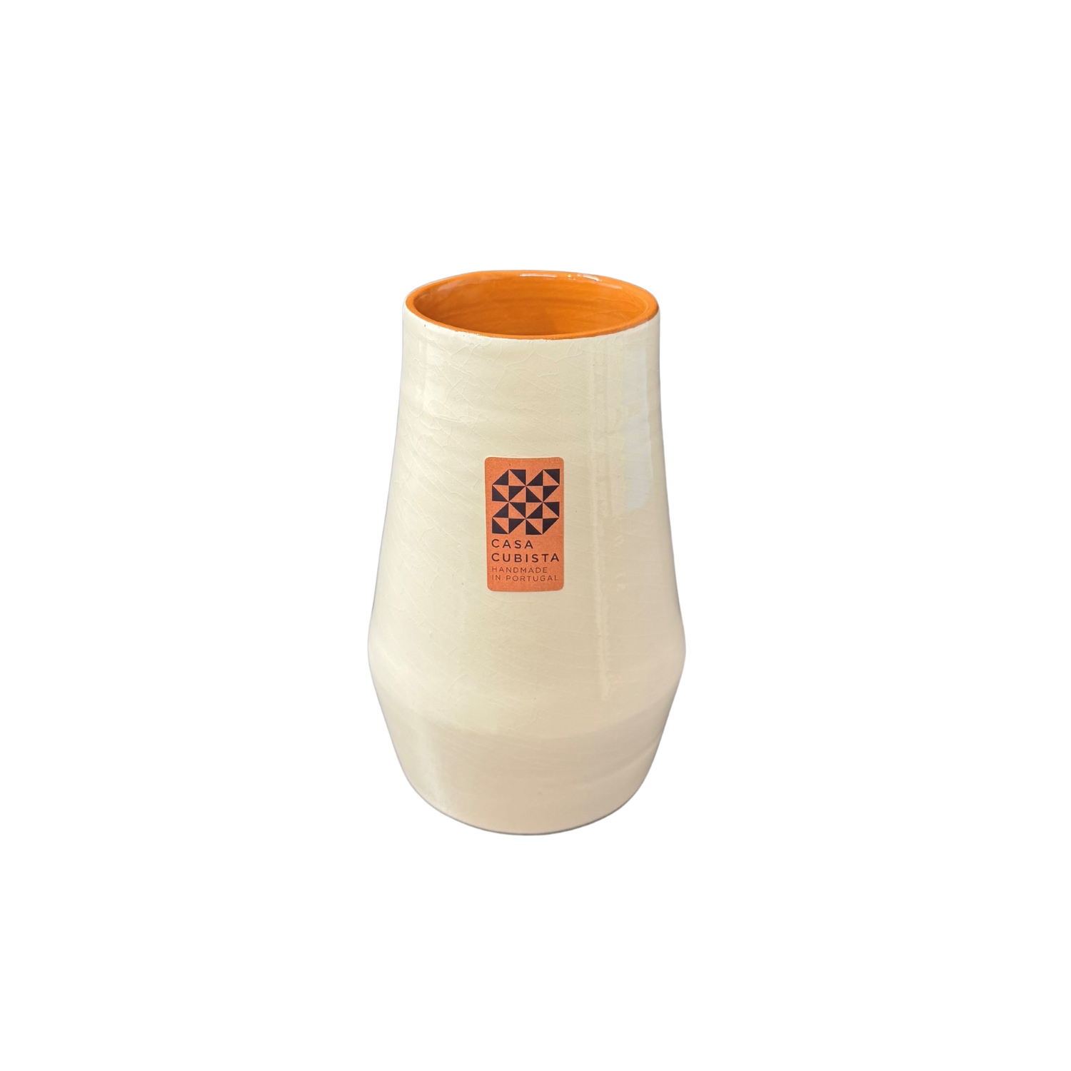 Casa Cubista Dipped Column Vase White