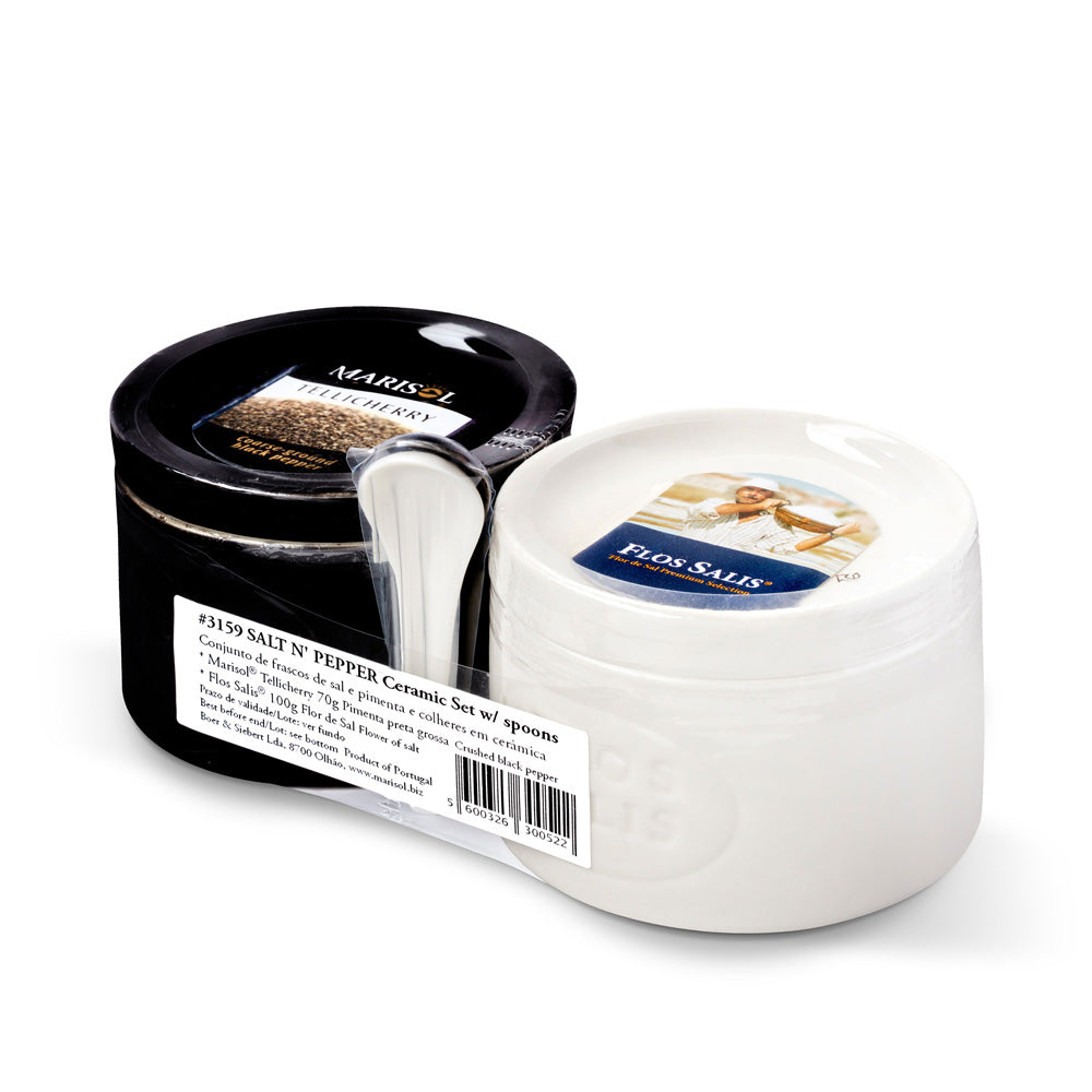Marisol Flower of Salt and Coarse-Ground Black Pepper Gift Set