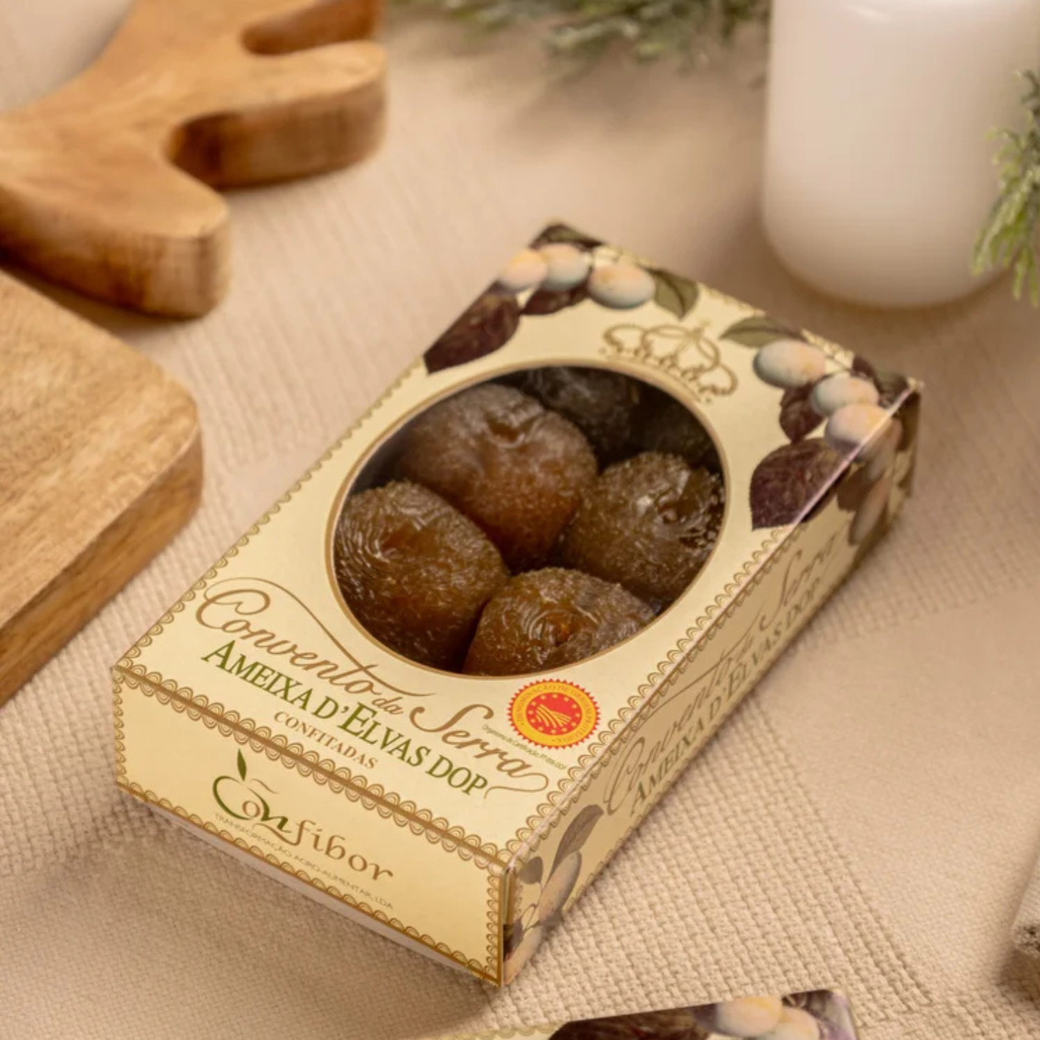 Convento da Serra Ameixas d’Elvas DOP – Preserved Green Gage Plums.