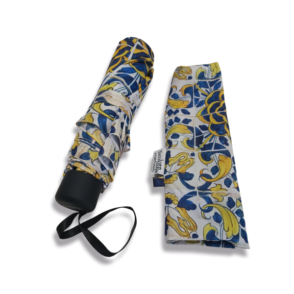 Terra Lusa 17th Century Portuguese Tiles Camellia Umbrella