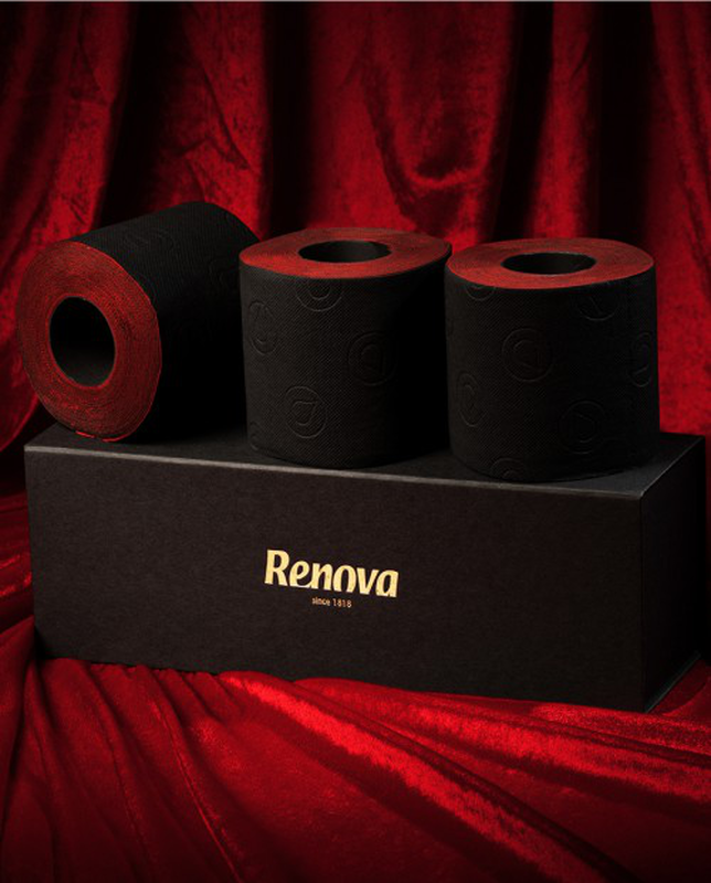 Renova Toilet Paper Rouge et Noir 3-Pack