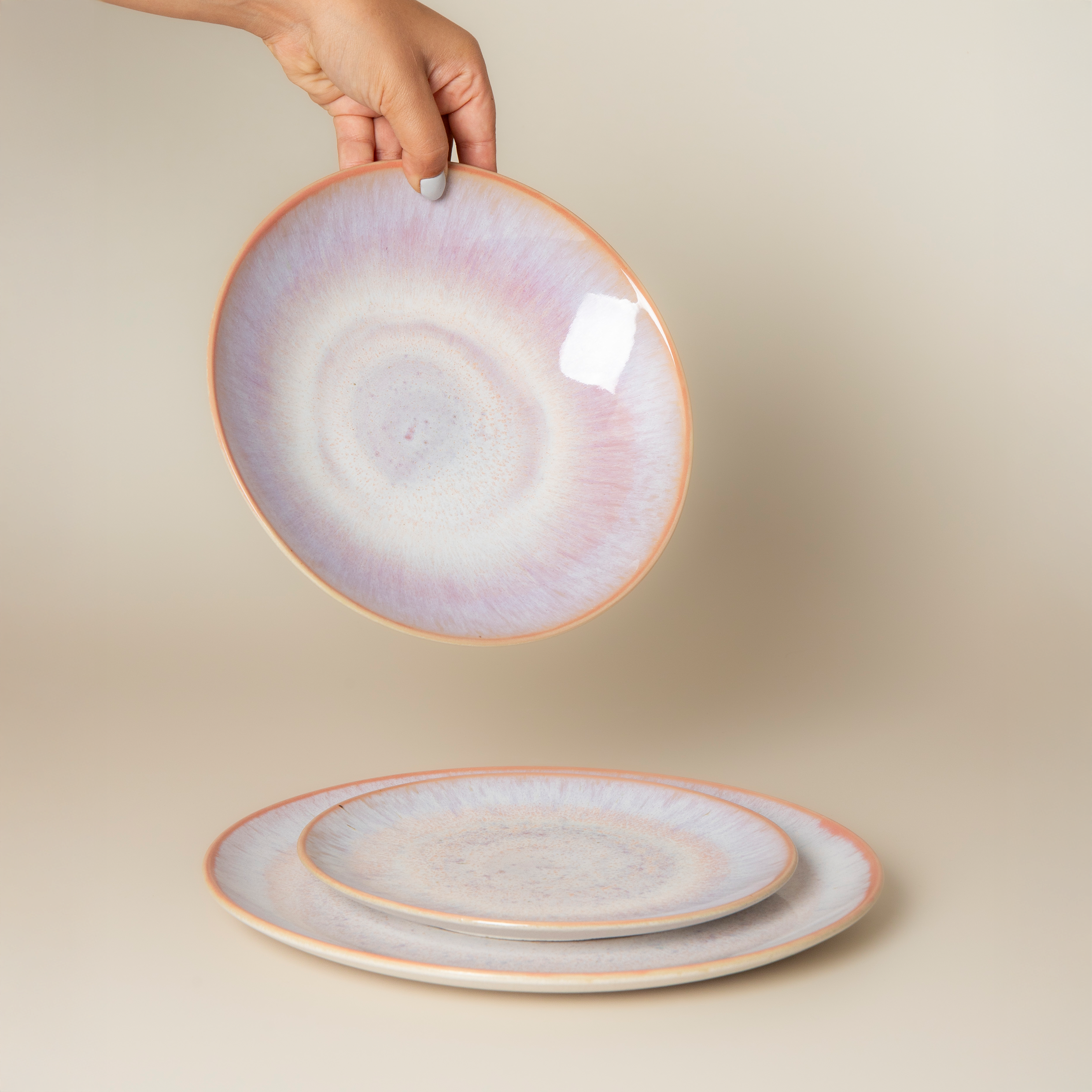 Terrafina Aurora Oval Serving - Set of 4