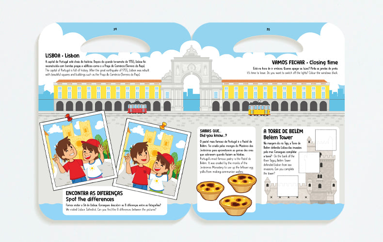 A Trip Through Portugal - Uma Viagem por Portugal (Bilingual Activity Book)