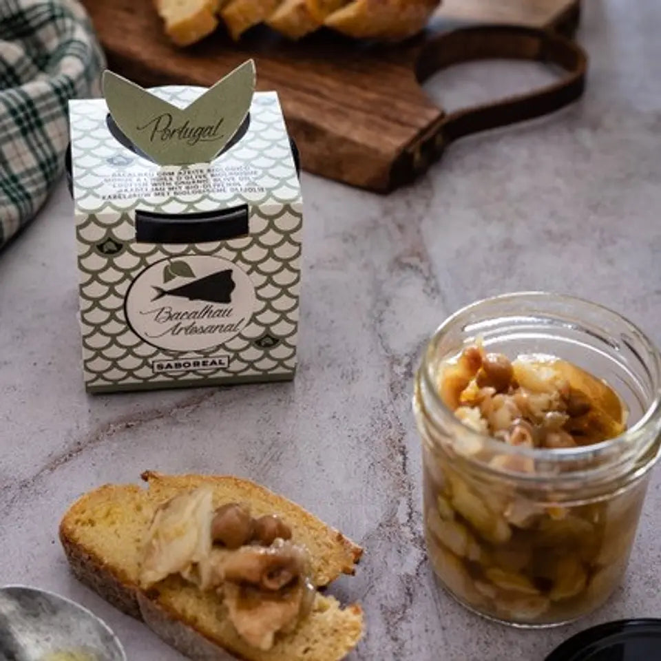 Petiscada Codfish with Organic Extra Virgin Olive Oil