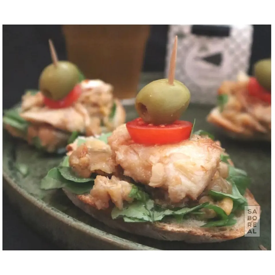 Petiscada Codfish with Organic Extra Virgin Olive Oil