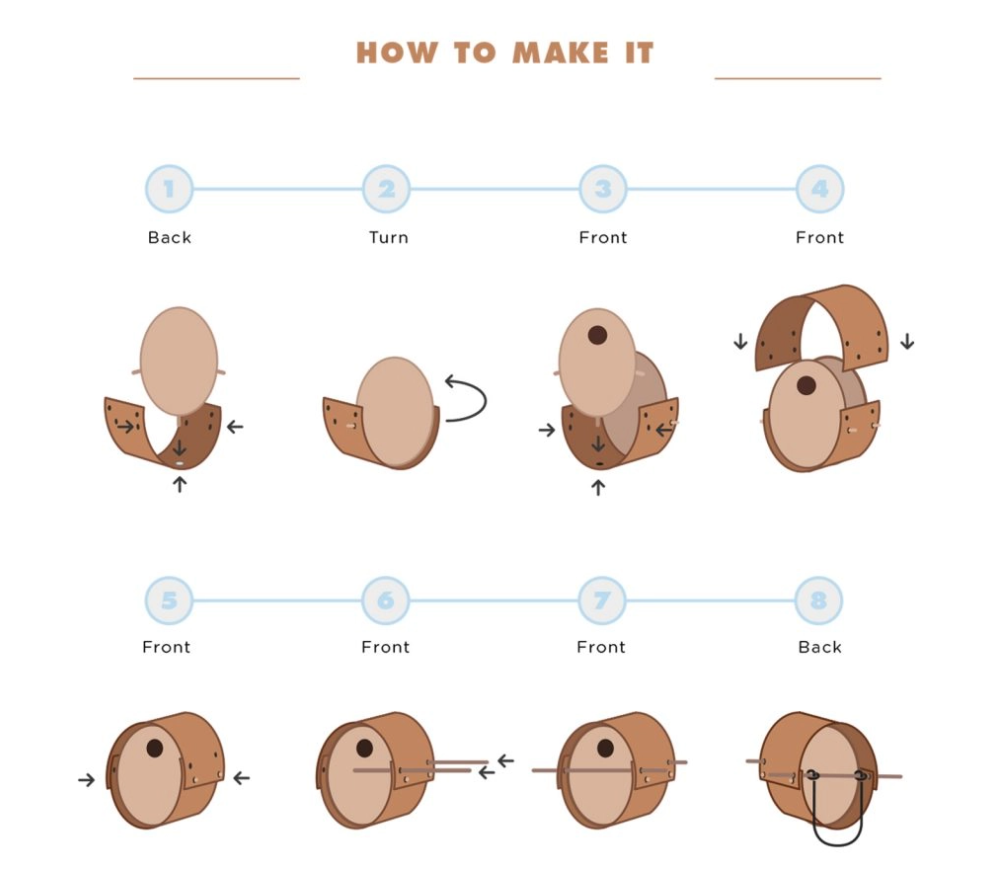 Minimal Cork Outdoor Bird Nest - Bird Sweet Bird