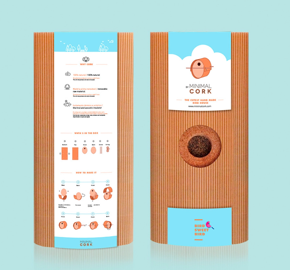 Minimal Cork Outdoor Bird Nest - Bird Sweet Bird