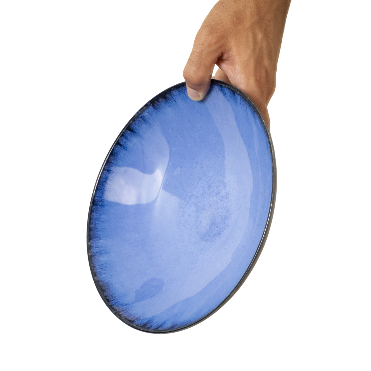 Terrafina Blue Amazonia - 12 Piece Set with Pasta Plate