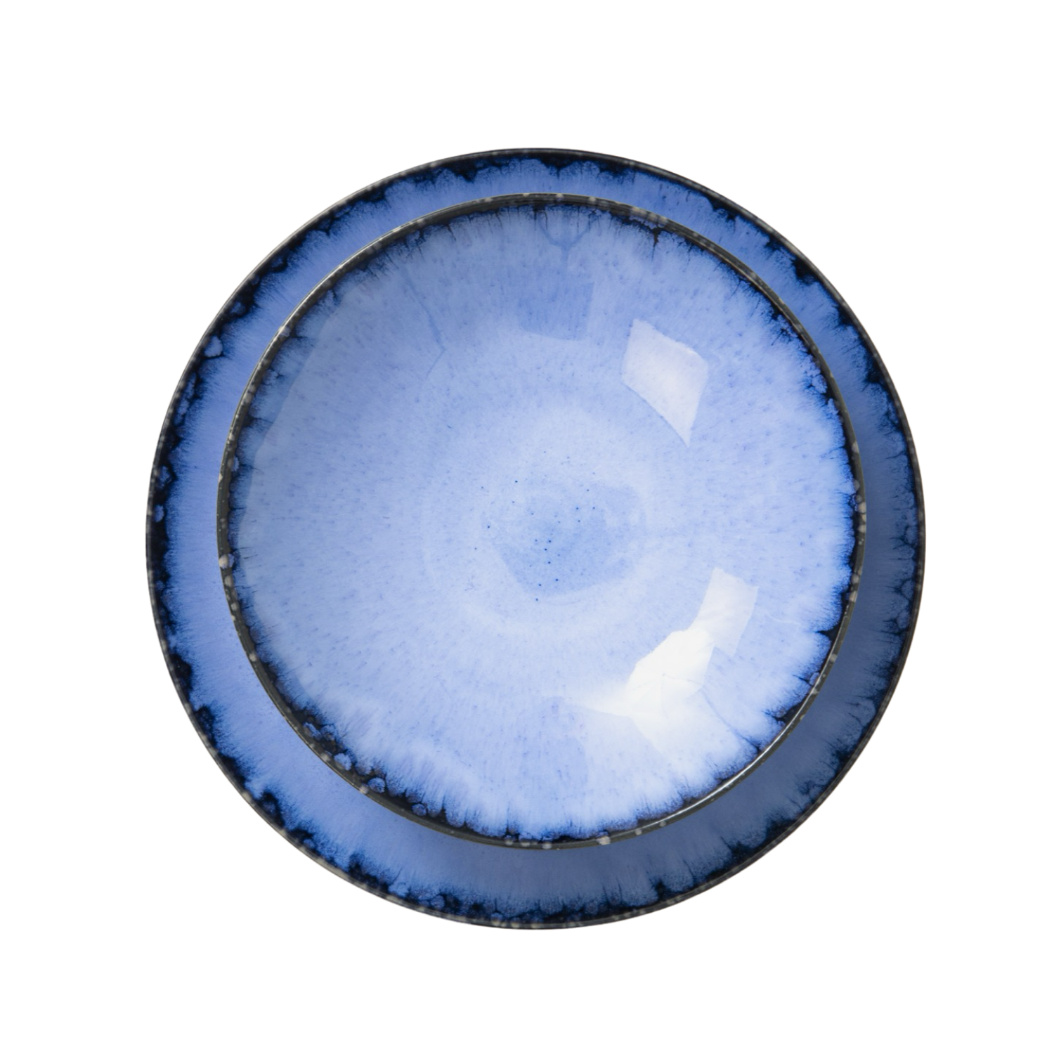 Terrafina Blue Amazonia - 12 Piece Set with Pasta Plate