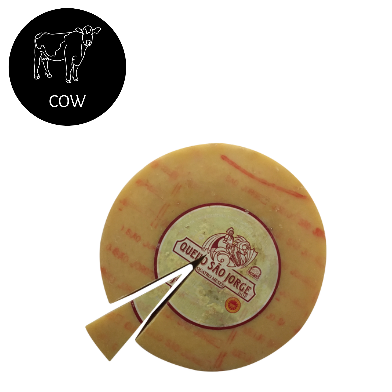 São Jorge Cheese Aged 4 Months DOP (Denominação de Origem Protegida)