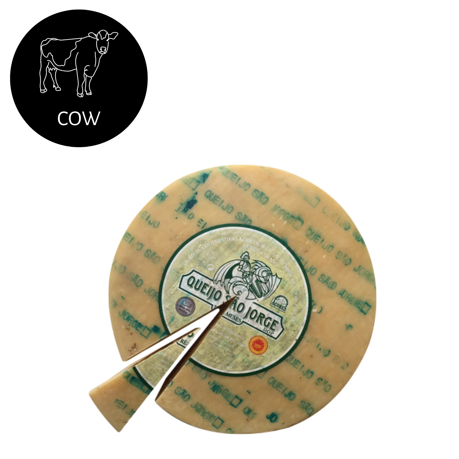 São Jorge Cheese Aged 3 Months DOP (Denominação de Origem Protegida)