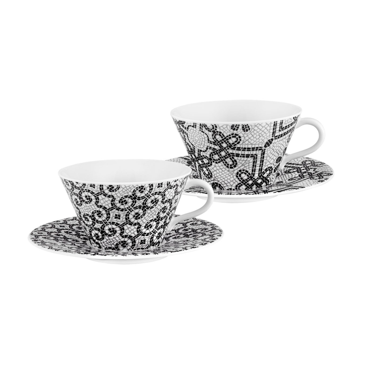 Vista Alegre Calçada Tea Cup & Saucers, Set of 2