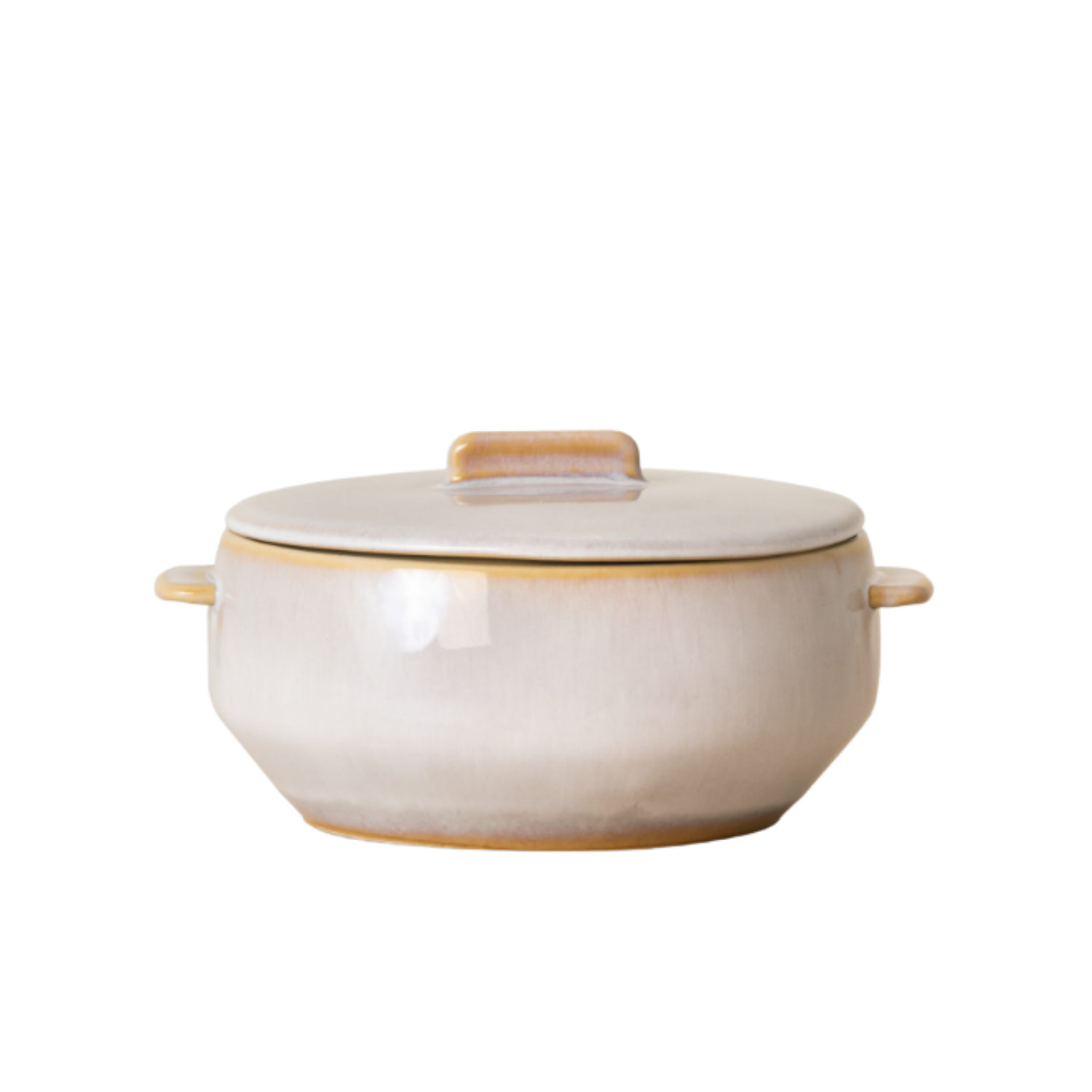 Terrafina Cream Amazonia Casserole with Lid