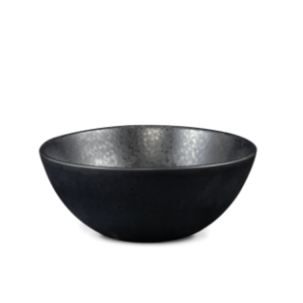 Terrafina Black Stone Cereal Bowl - Set of 4