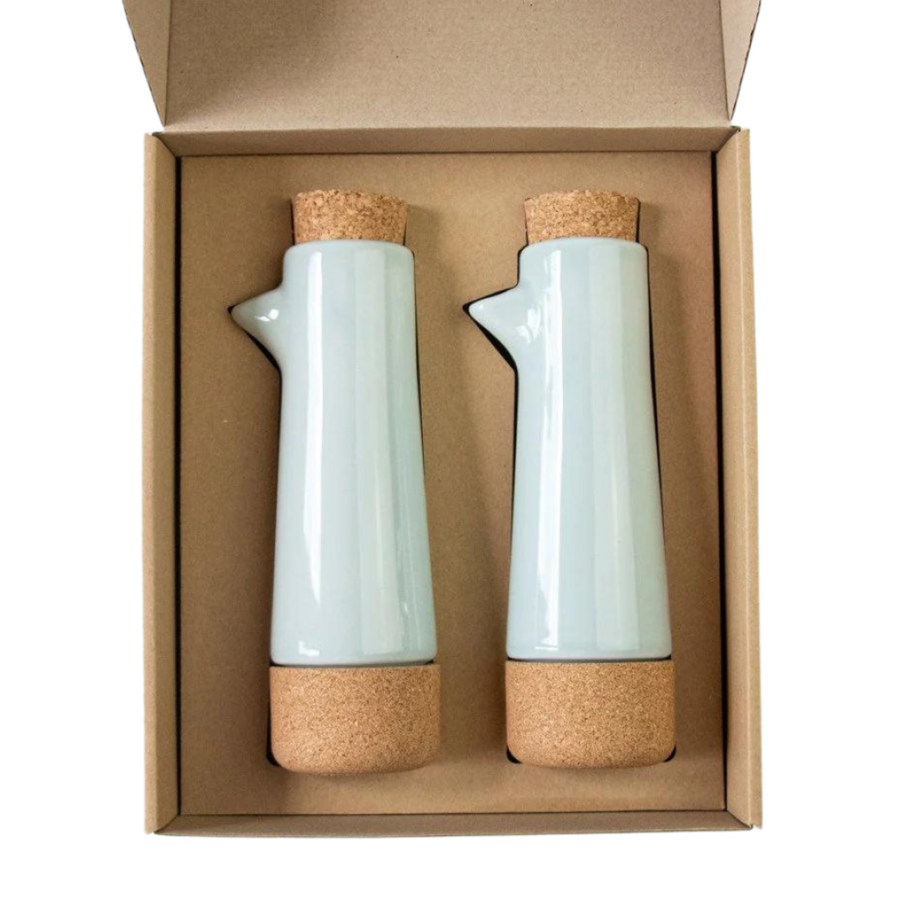 LIGA Ceramic Gift Set | Oil + Vinegar Dispenser