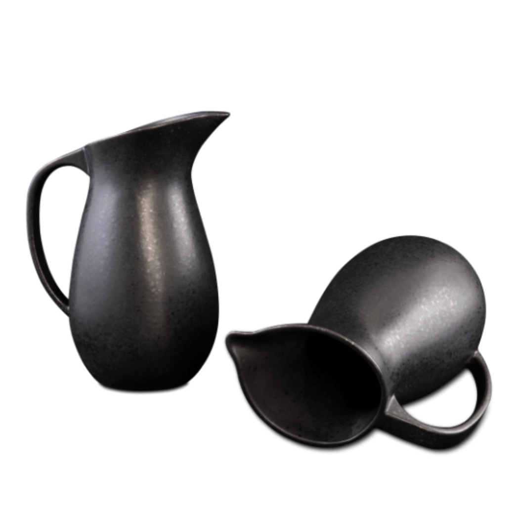 Terrafina Black Stone Jug