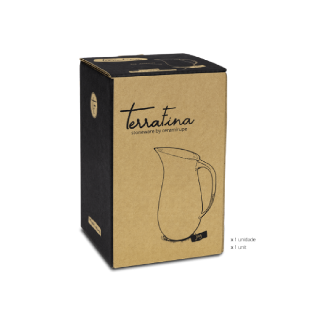 Terrafina Black Stone Jug