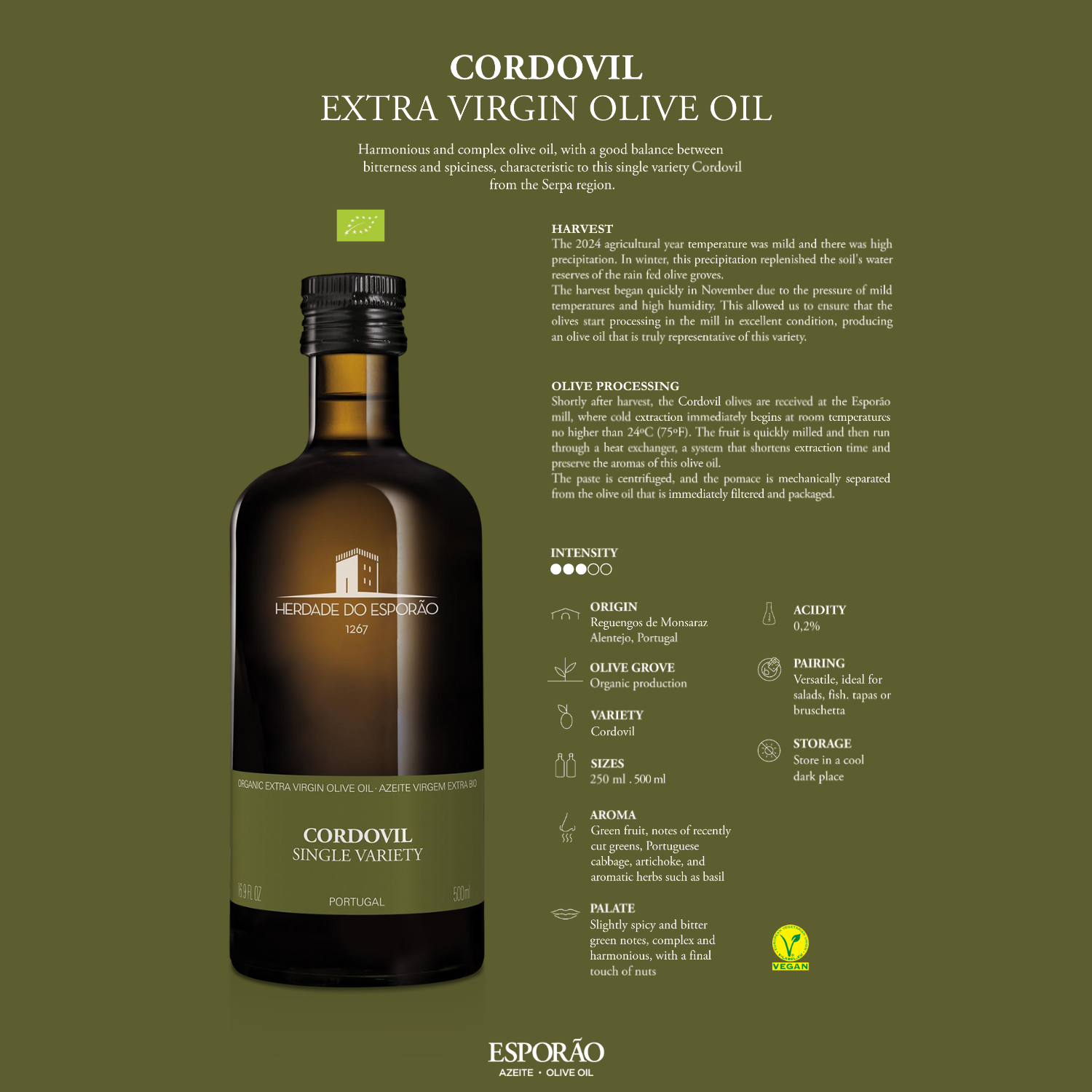 Herdade do Esporão Cordovil Extra Virgin Olive Oil
