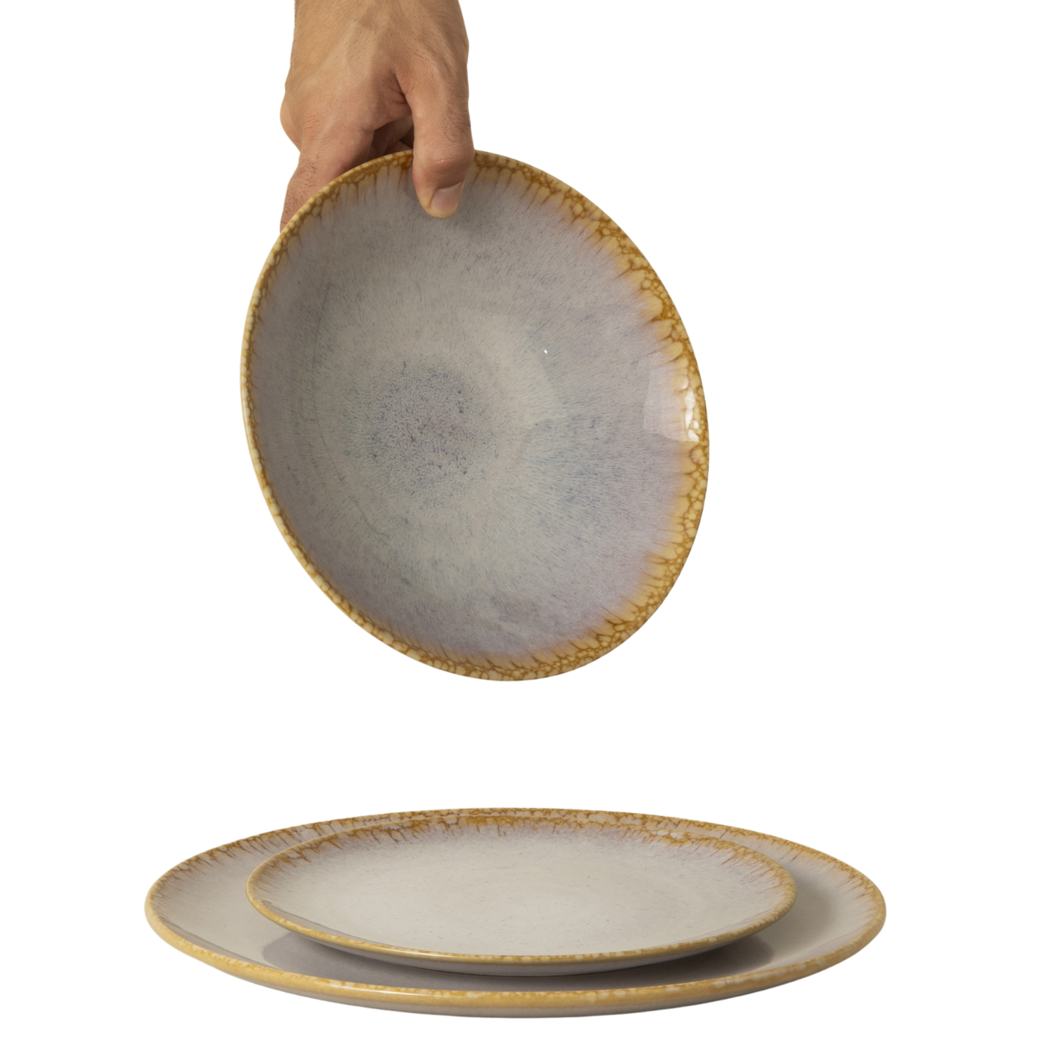 Terrafina Cream Amazonia - 12 Piece Set with Pasta Plate