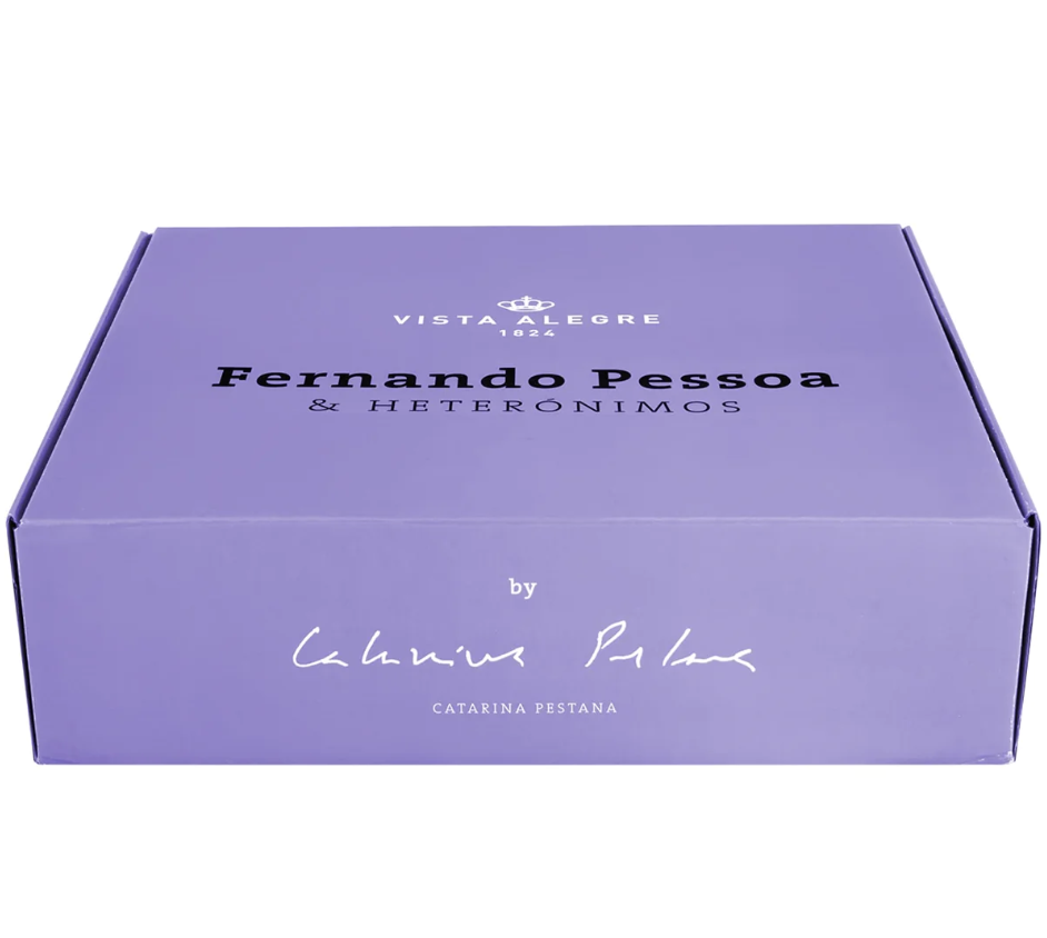 Vista Alegre Heteronimos Set of 4 Coffee Cups and Saucers