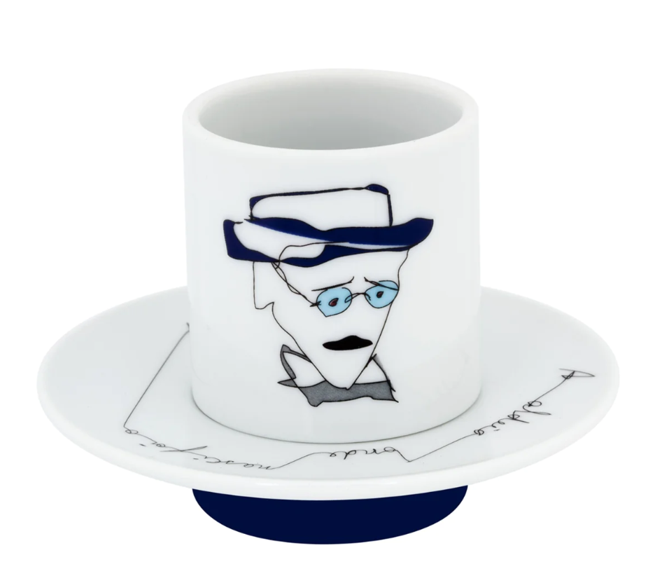 Vista Alegre Heteronimos Set of 4 Coffee Cups and Saucers