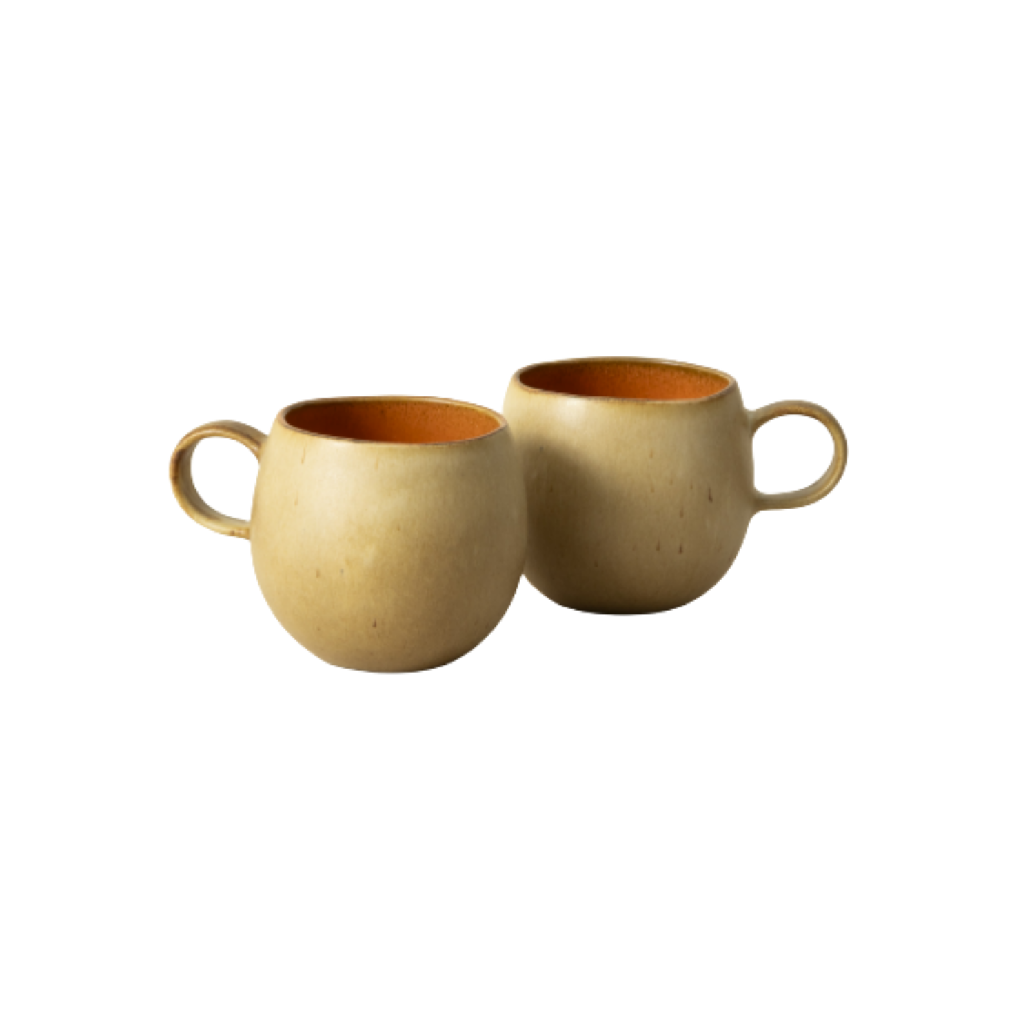 Terrafina Orange Flower Seeds Mug - Set of 2