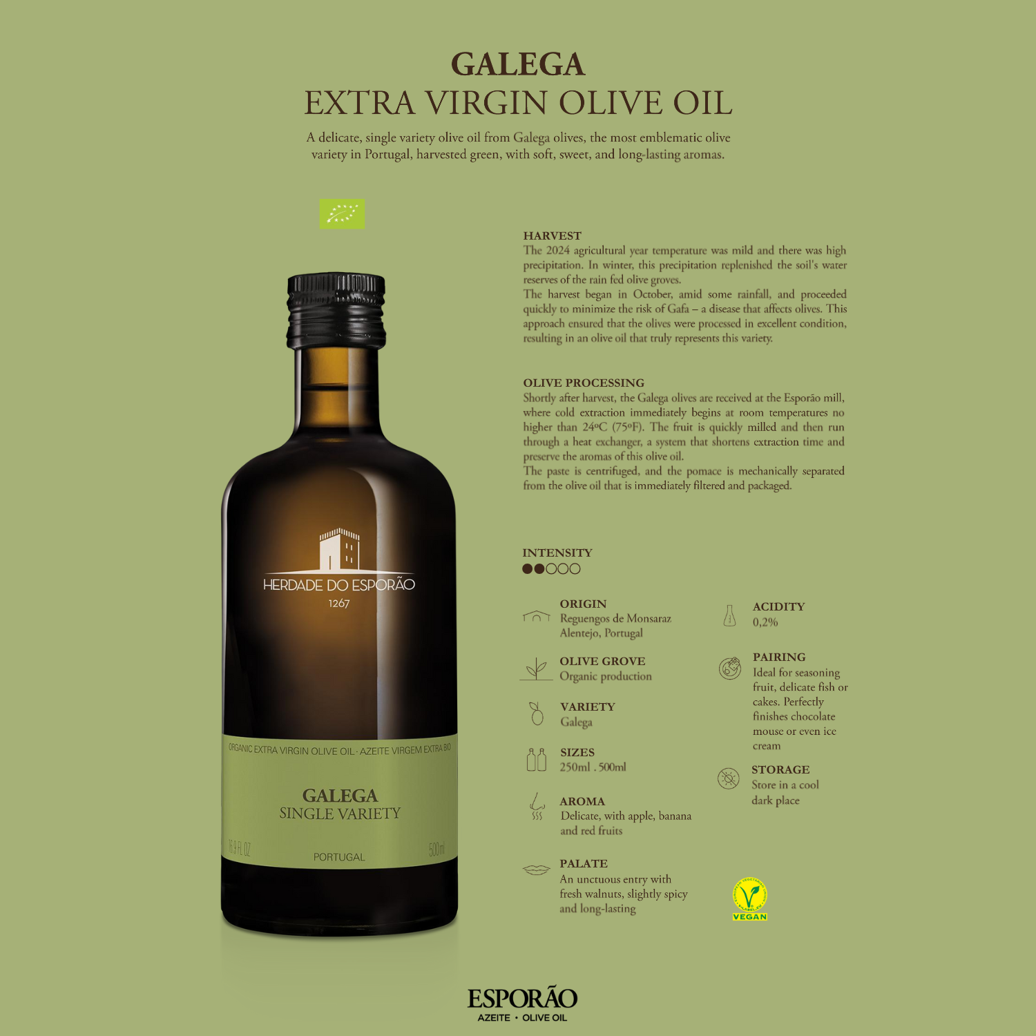 Herdade do Esporão Galega Extra Virgin Olive Oil – Portugalia Herdade do Esporão Galega Extra Virgin Olive Oil – Portugalia