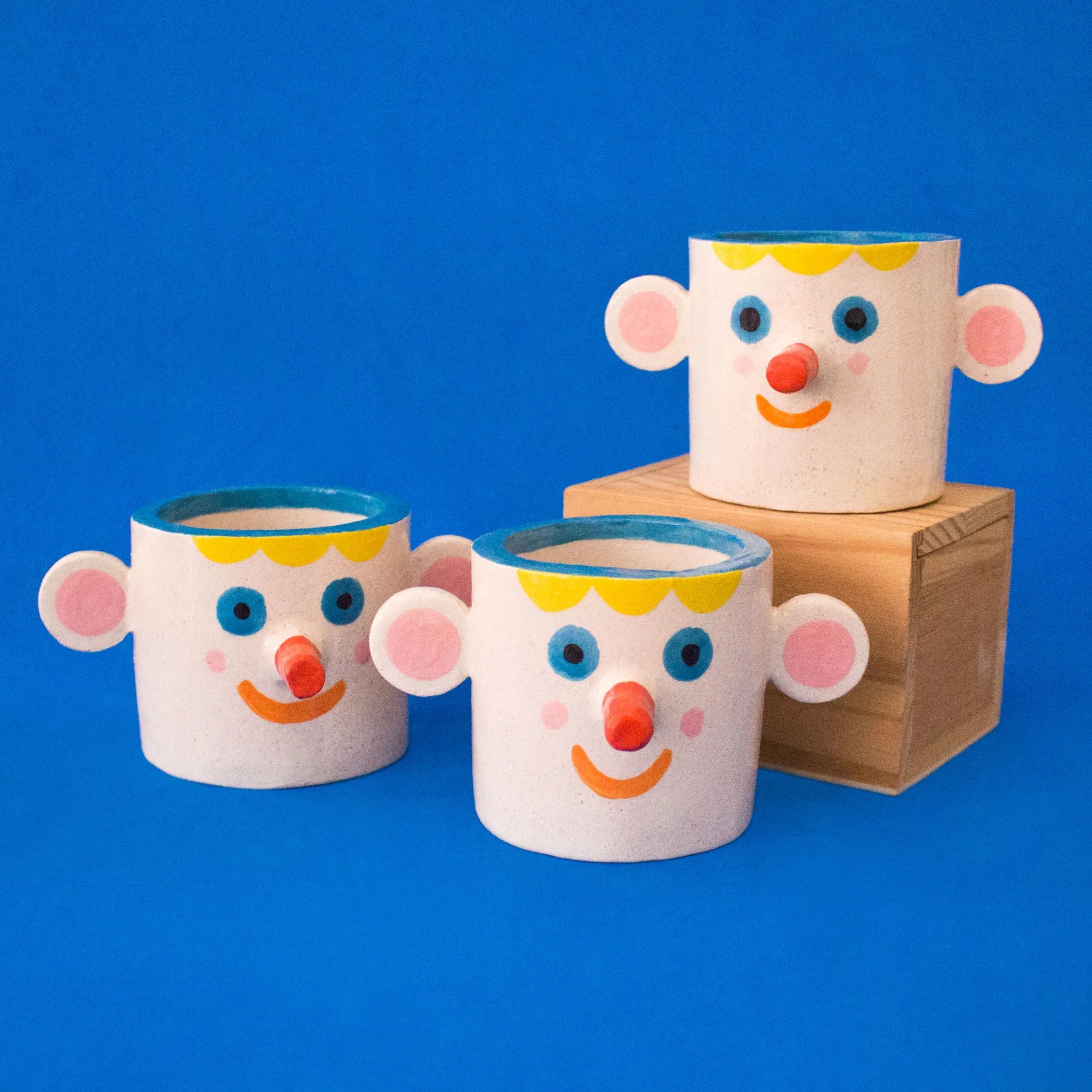 Ana Seixas Happy Face Little Pot - Ceramic Vase