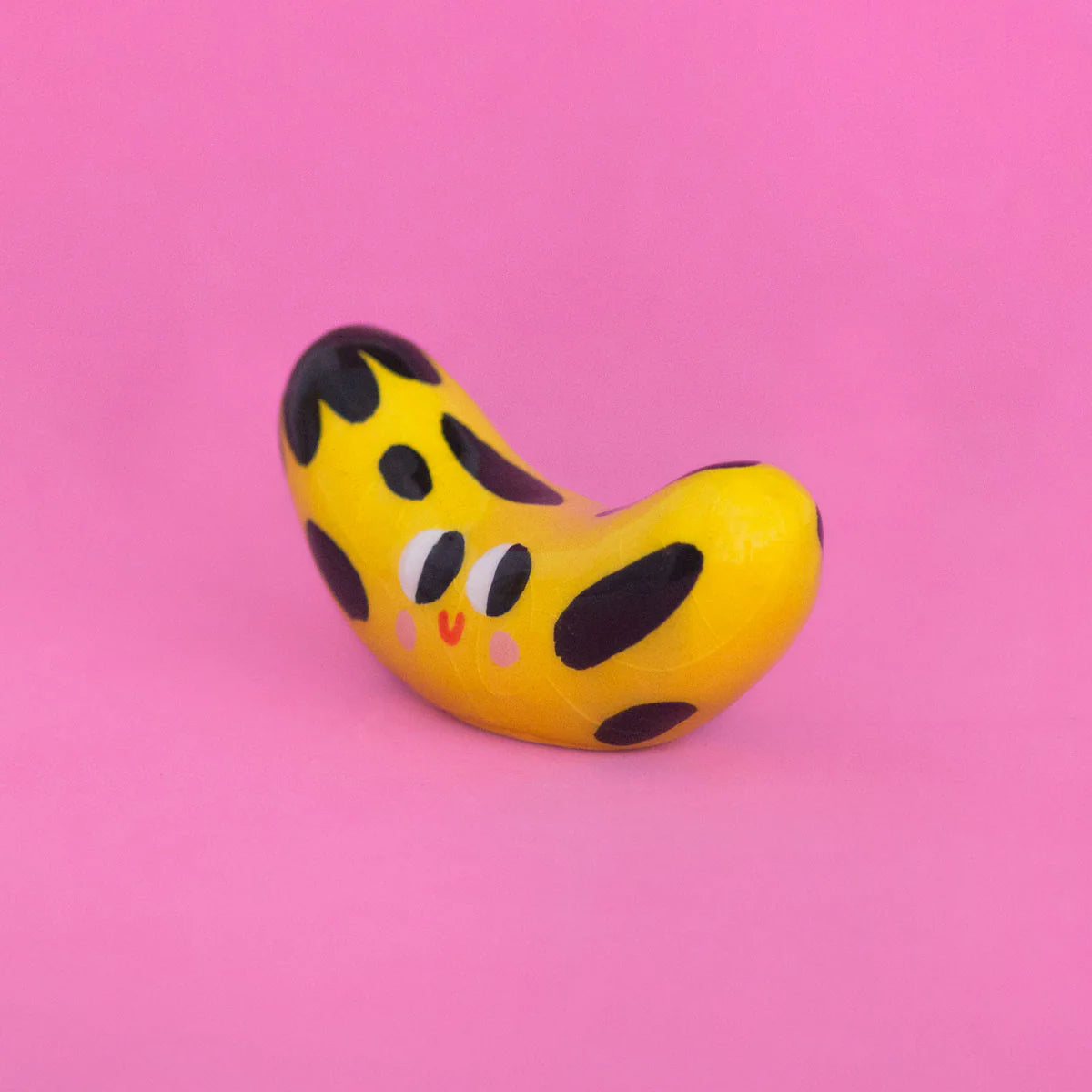 Ana Seixas Hungry Banana Tiny Ceramic Sculpture