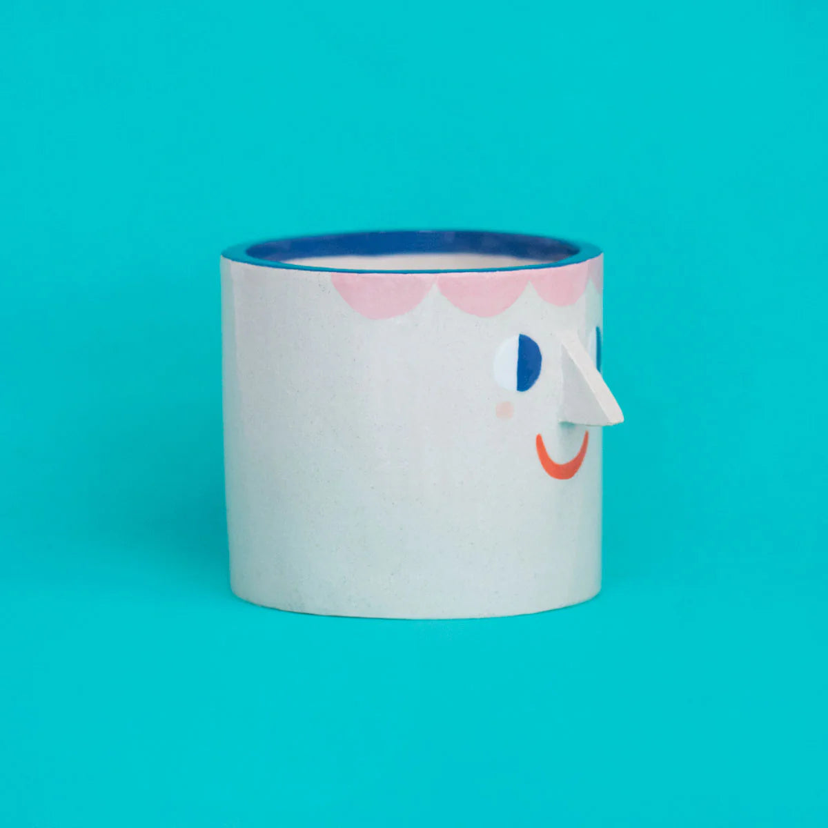 Ana Seixas Friendly Face Ceramic Pot