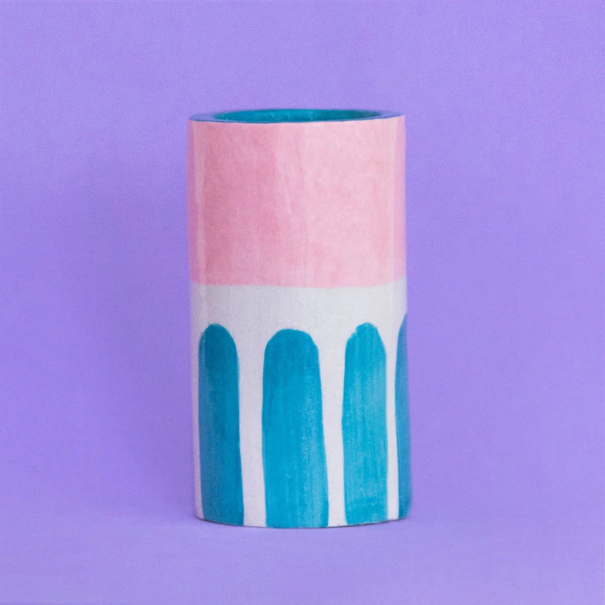 Ana Seixas Girl with Stripes Ceramic Vase