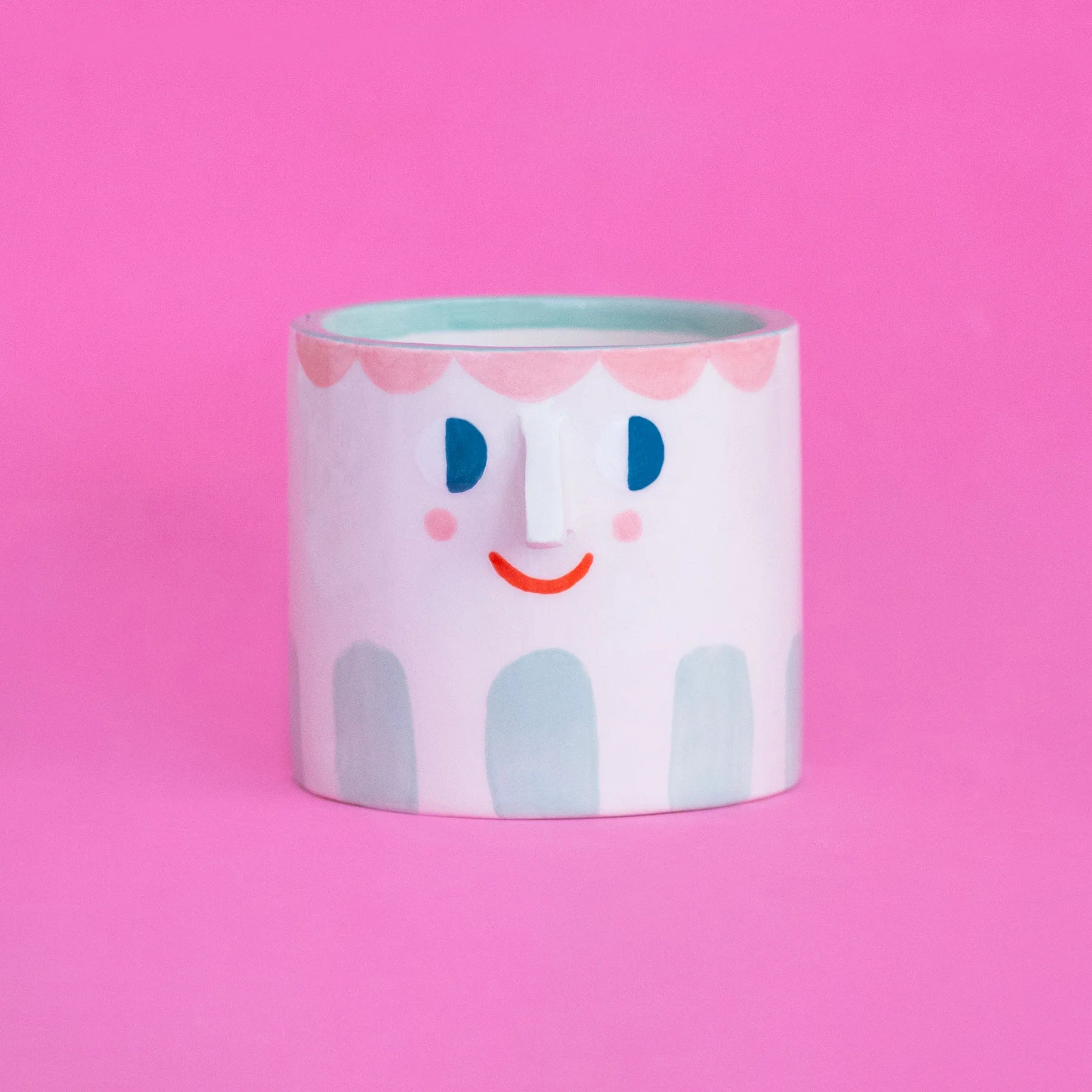 Ana Seixas Friendly Face Ceramic Pot