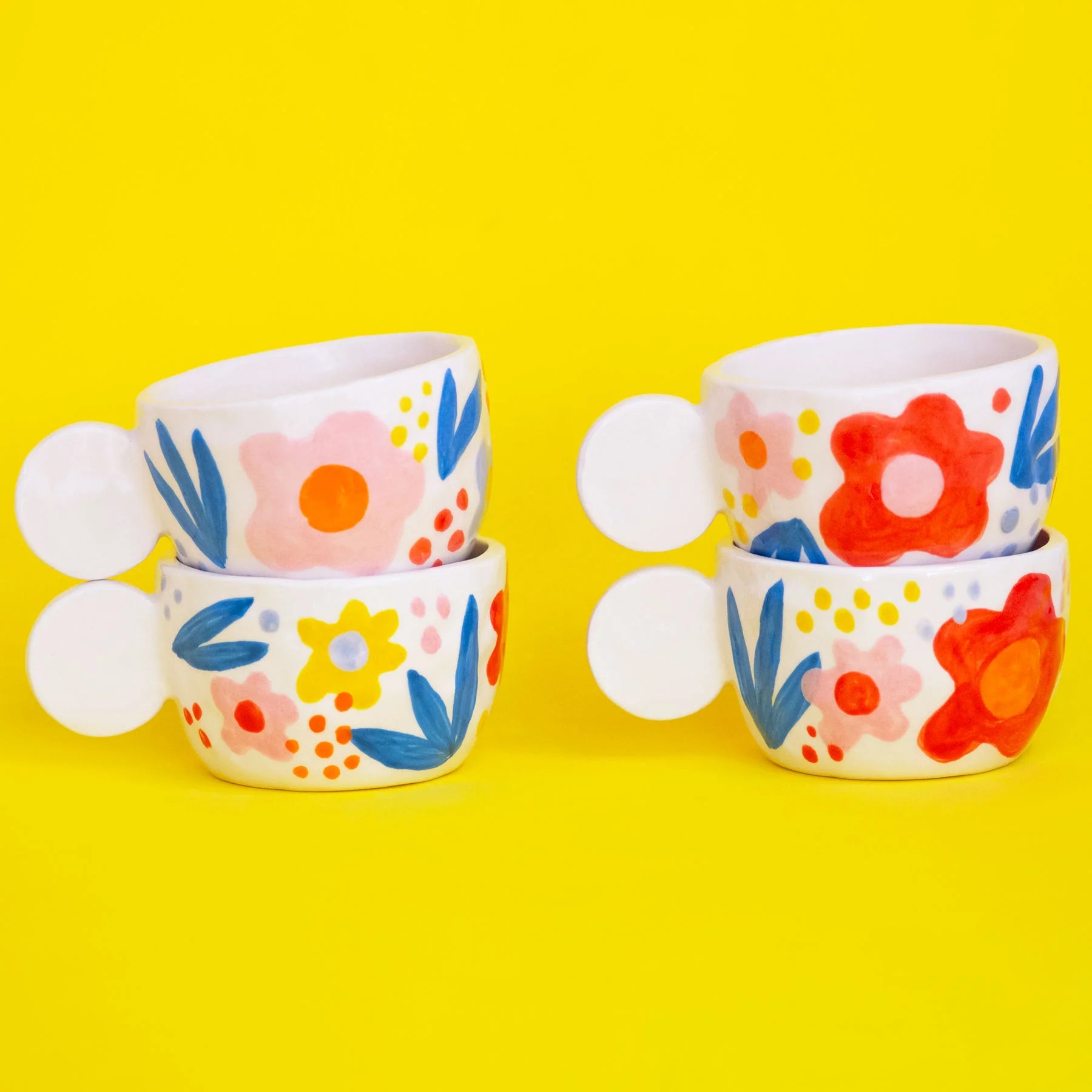 Ana Seixas Floral Ceramic Cup