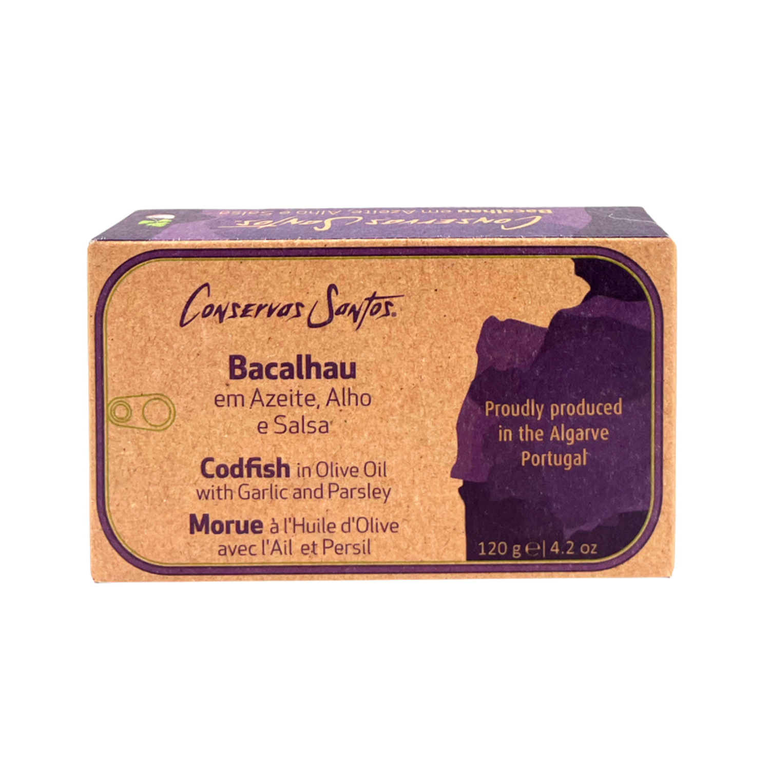 Conservas Santos Codfish in Olive Oil with Garlic and Parsley